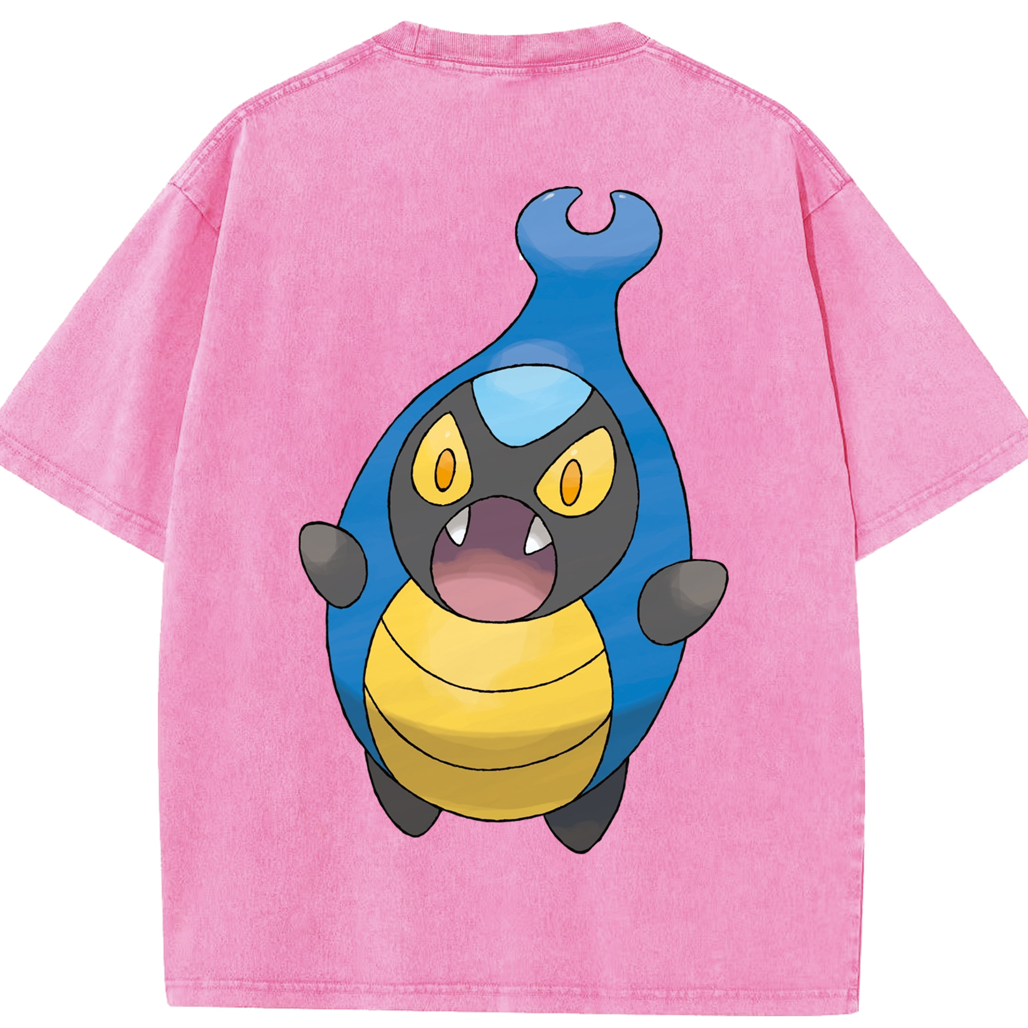 （画像用） ポケットモンスター Pokémon 綿100% ヴィンテージ風 半袖Tシャツ（背面プリント）